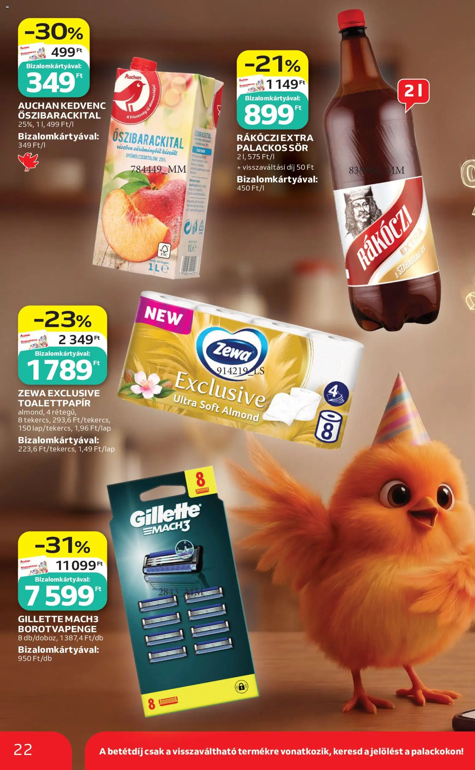 Auchan akciós ujság - amely érvényes a következő dátumtól: 21.05.2026 | Oldal: 22 | Termékek: Sör