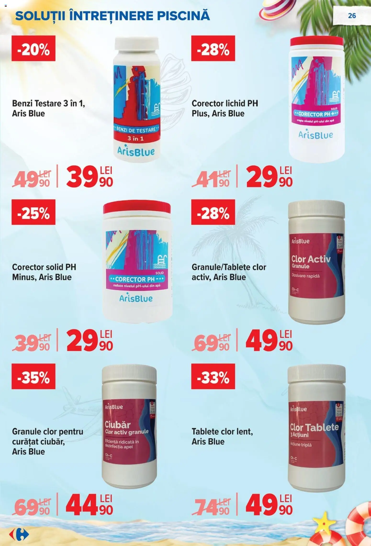 Noul catalog Carrefour – valabil de la 17.06.2026 | Pagină: 27 | Produse: Piscină, Apă