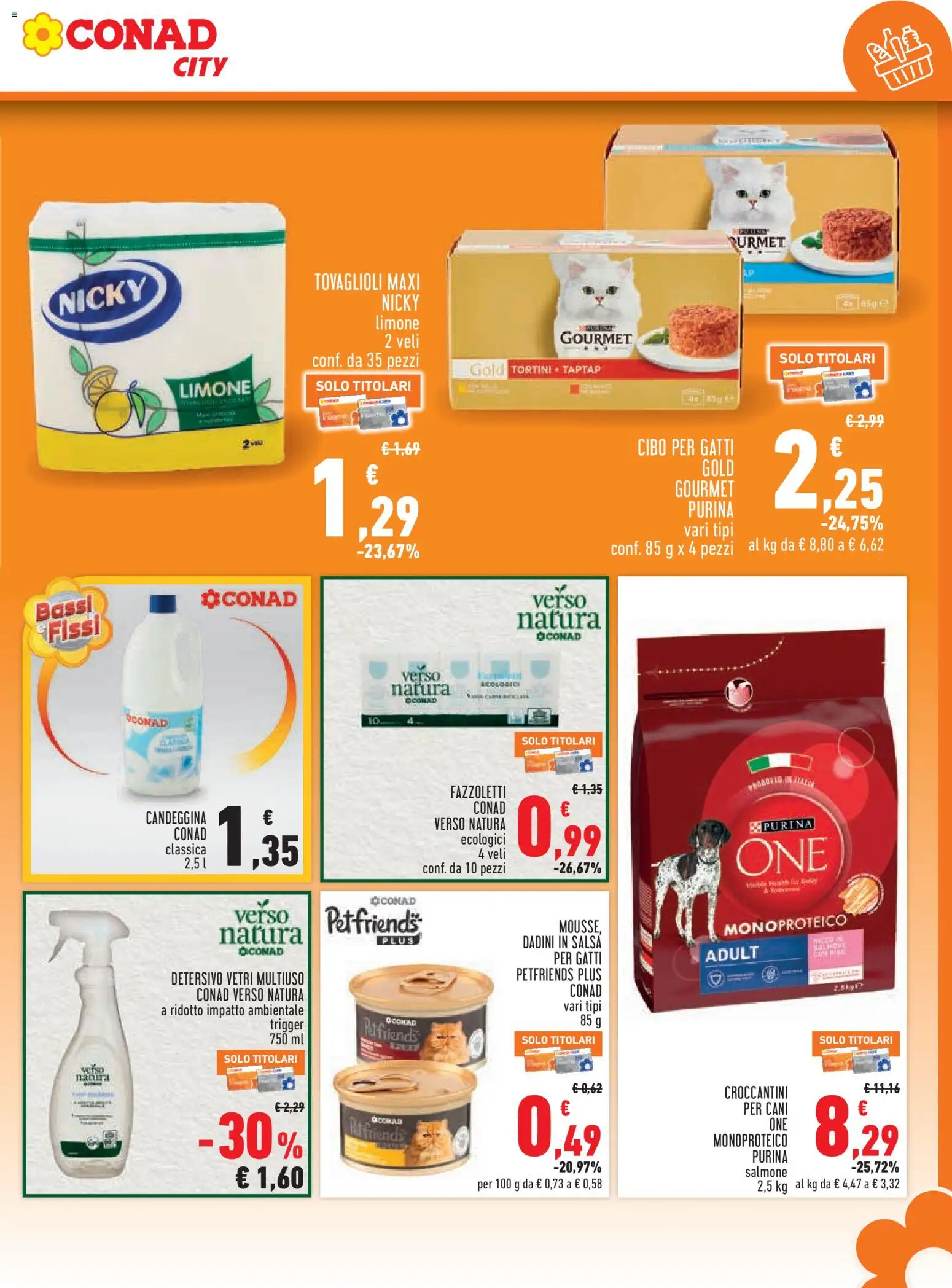 Volantino Conad del 16/07/2026 | Pagina: 13 | Prodotti: Salmone, Candeggina, Salsa, Limone