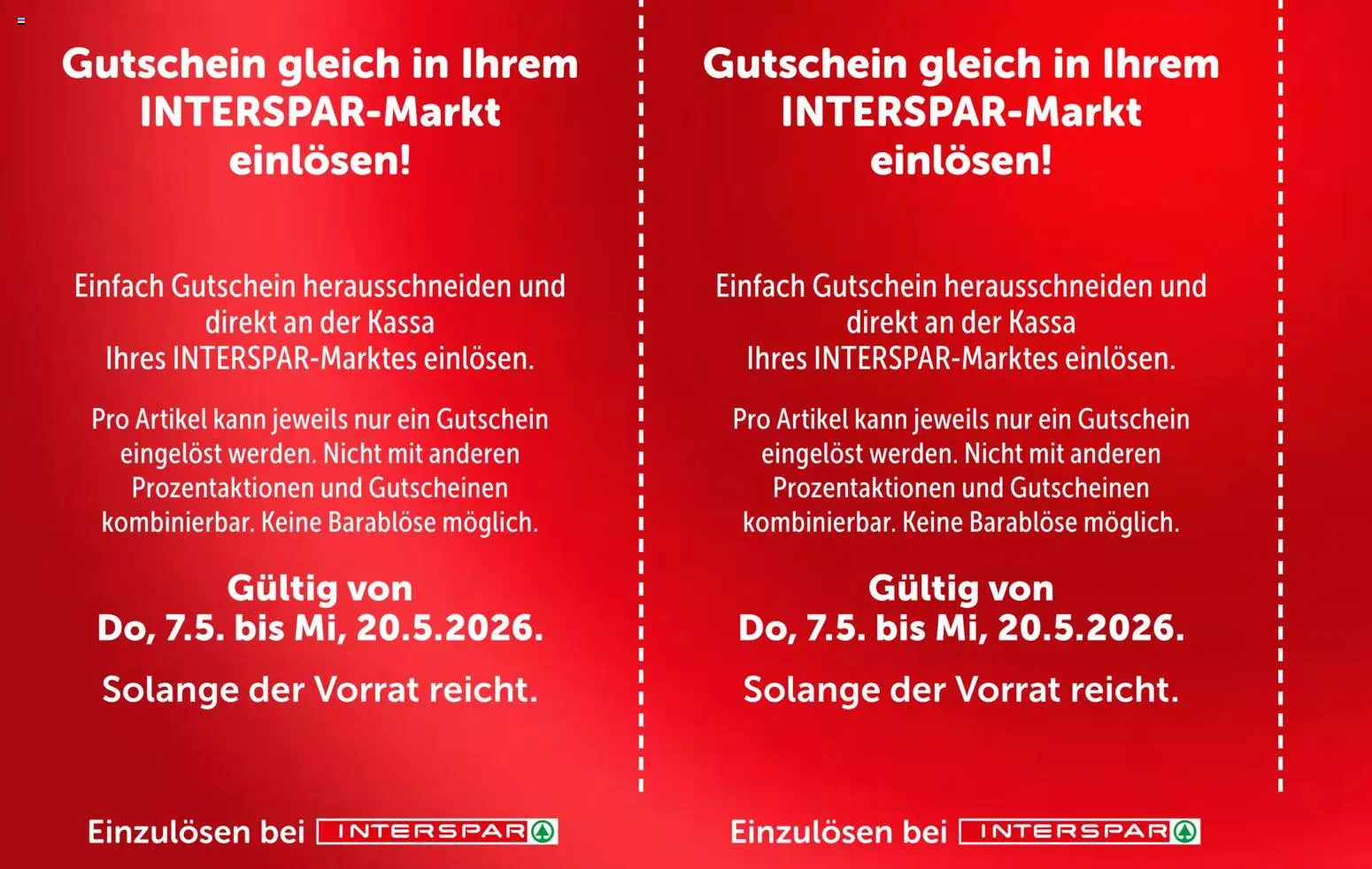 Interspar Gutscheinheft gültig ab 07.05.2026 | Seite: 4