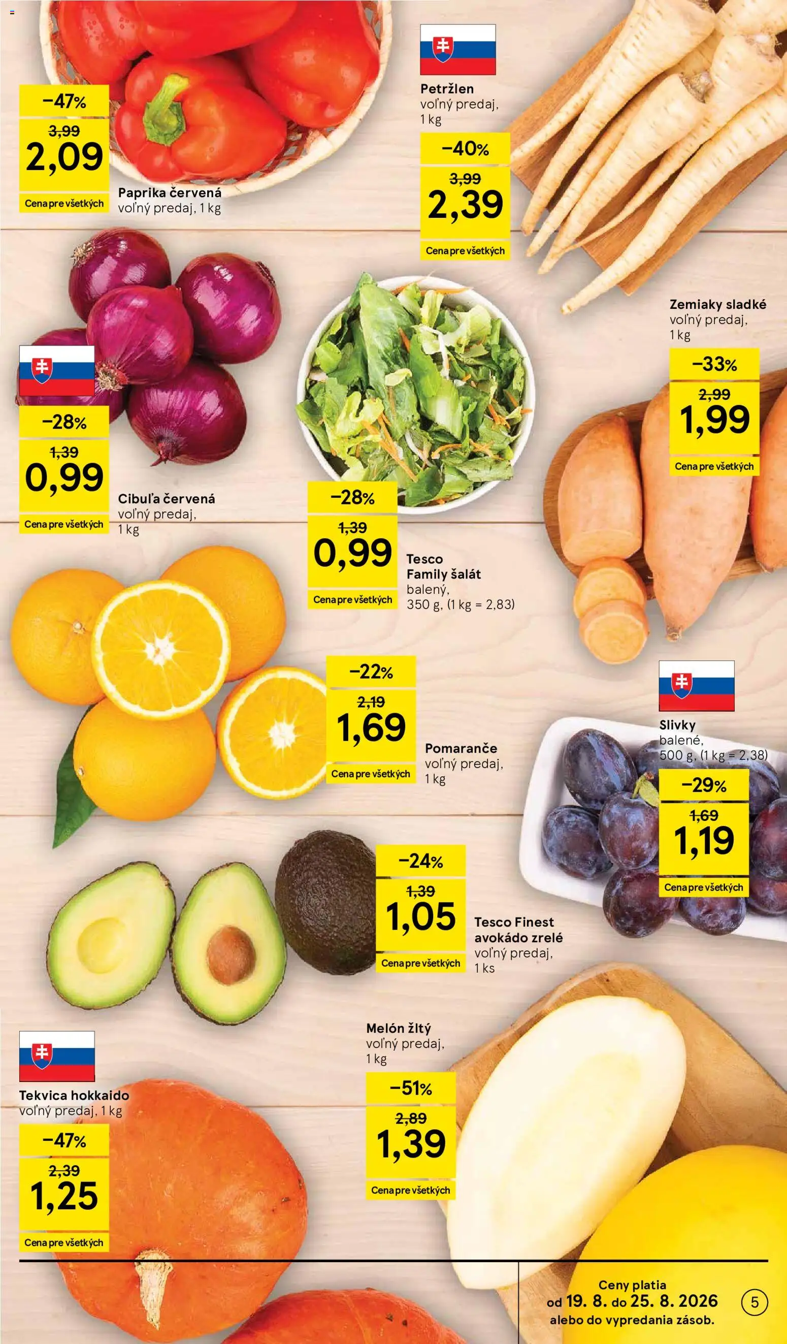 Nové Tesco akcie – leták je platný od 19.08.2026 | Strana: 5