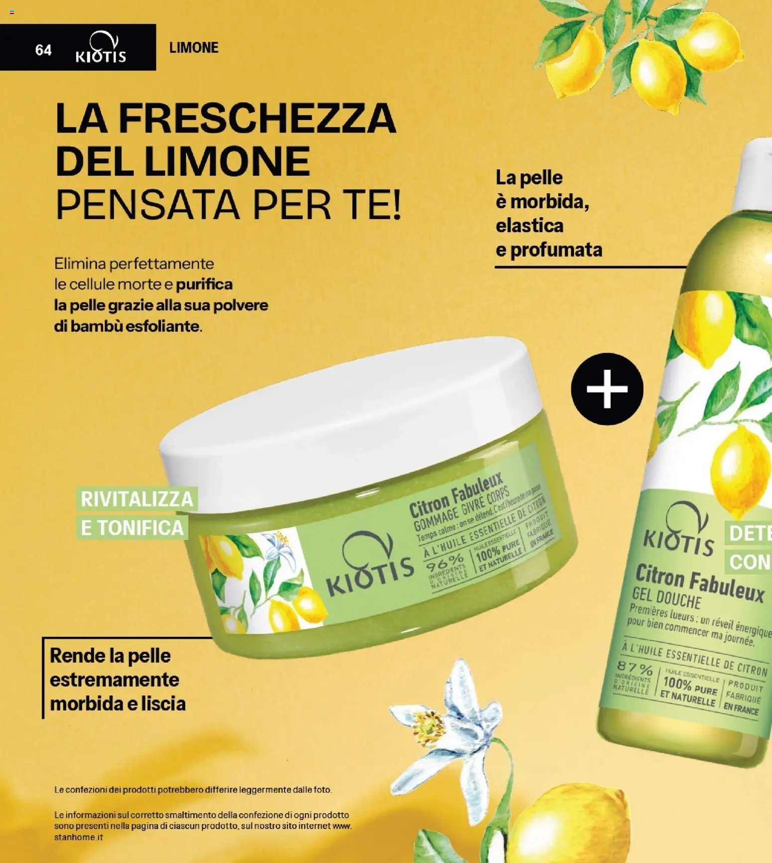 Volantino Stanhome del 29/09/2026 | Pagina: 64 | Prodotti: Basso, Cuscino, Lenzuola, Profumo
