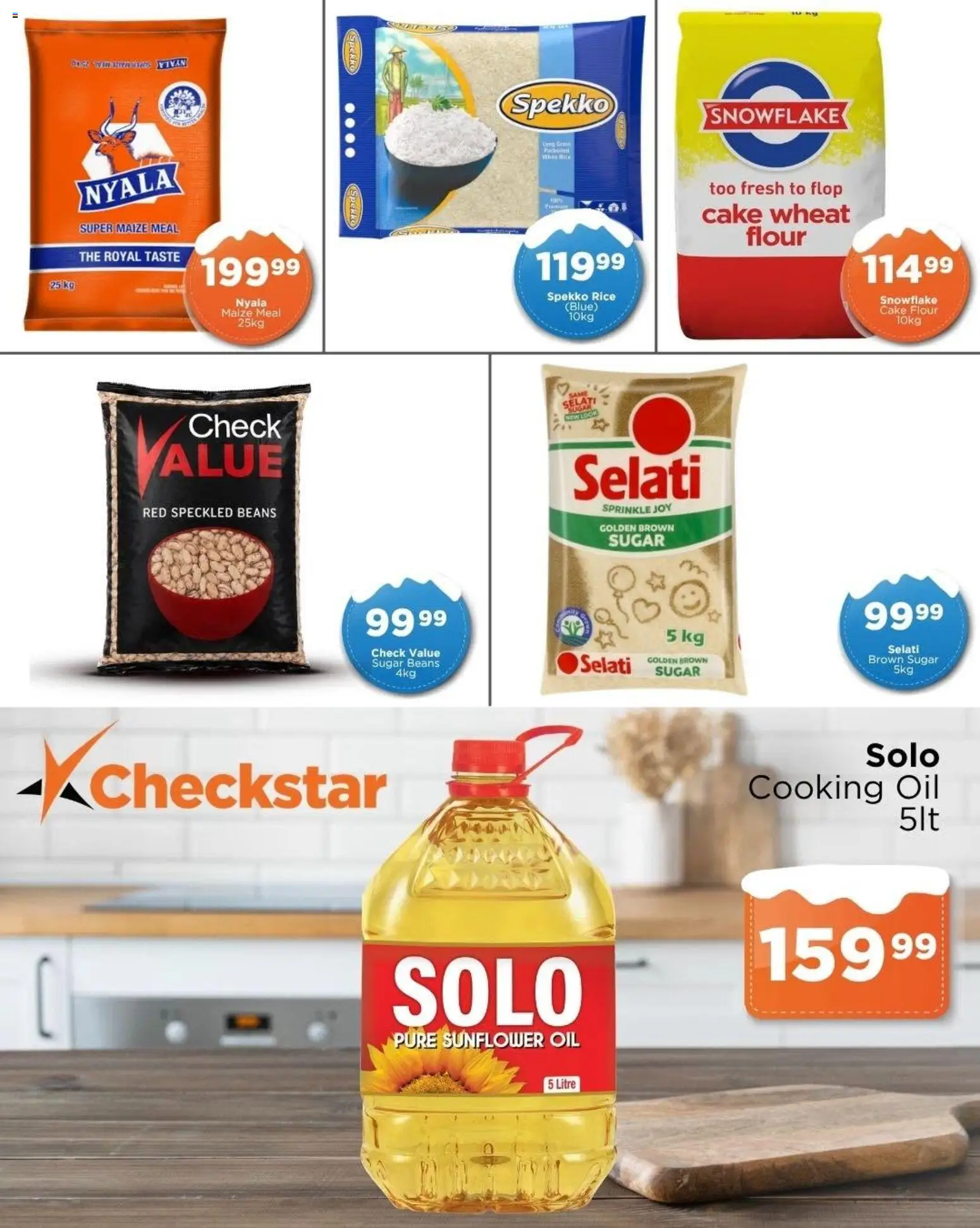 New Check Star catalogue – valid from 10.06.2026 | Page: 2 | Products: Beans, Maize meal, Rice, Sugar