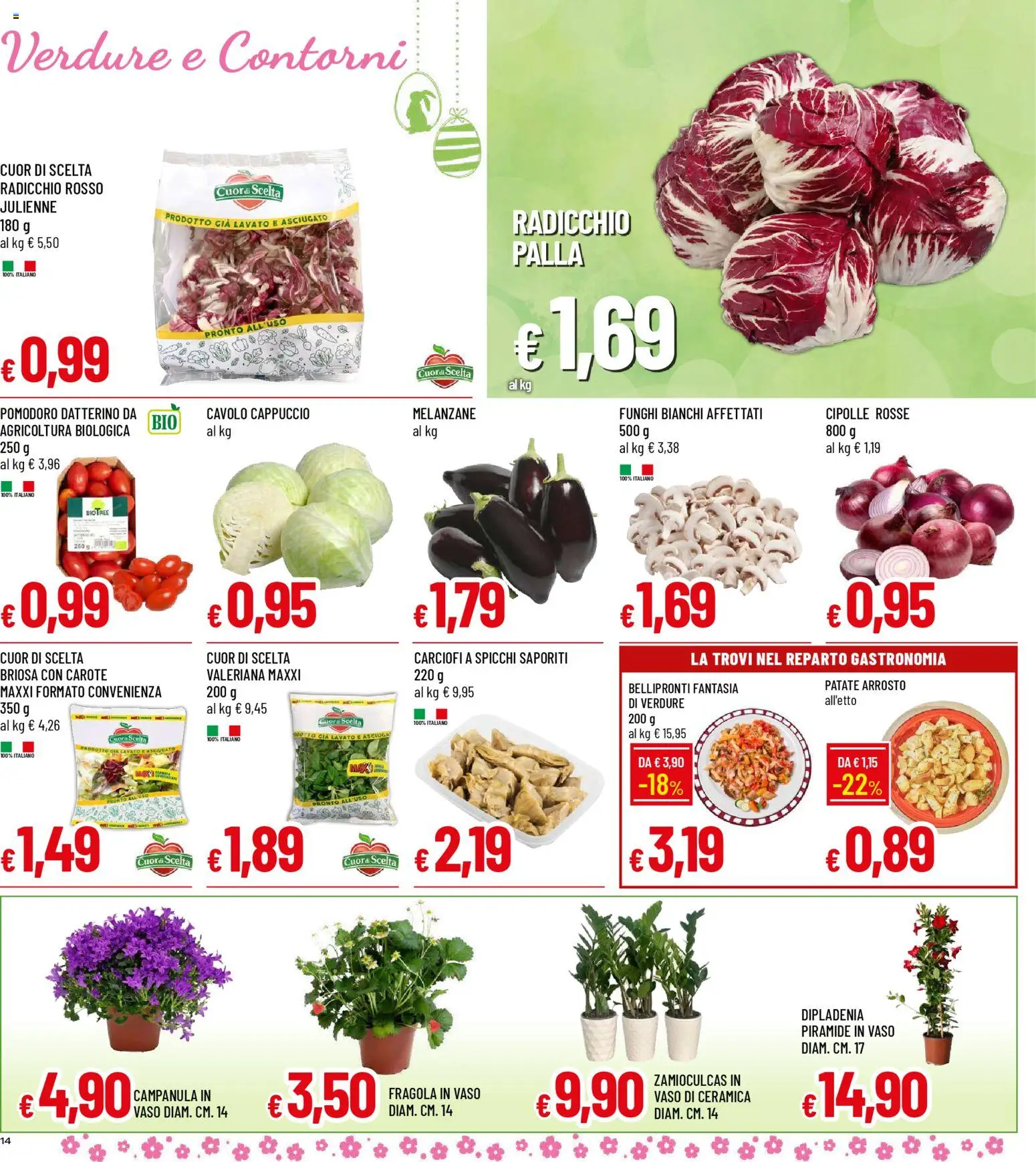 Volantino Galassia del 26.03.2026 | Pagina: 14 | Prodotti: Arrosto, Carote, Funghi, Vaso