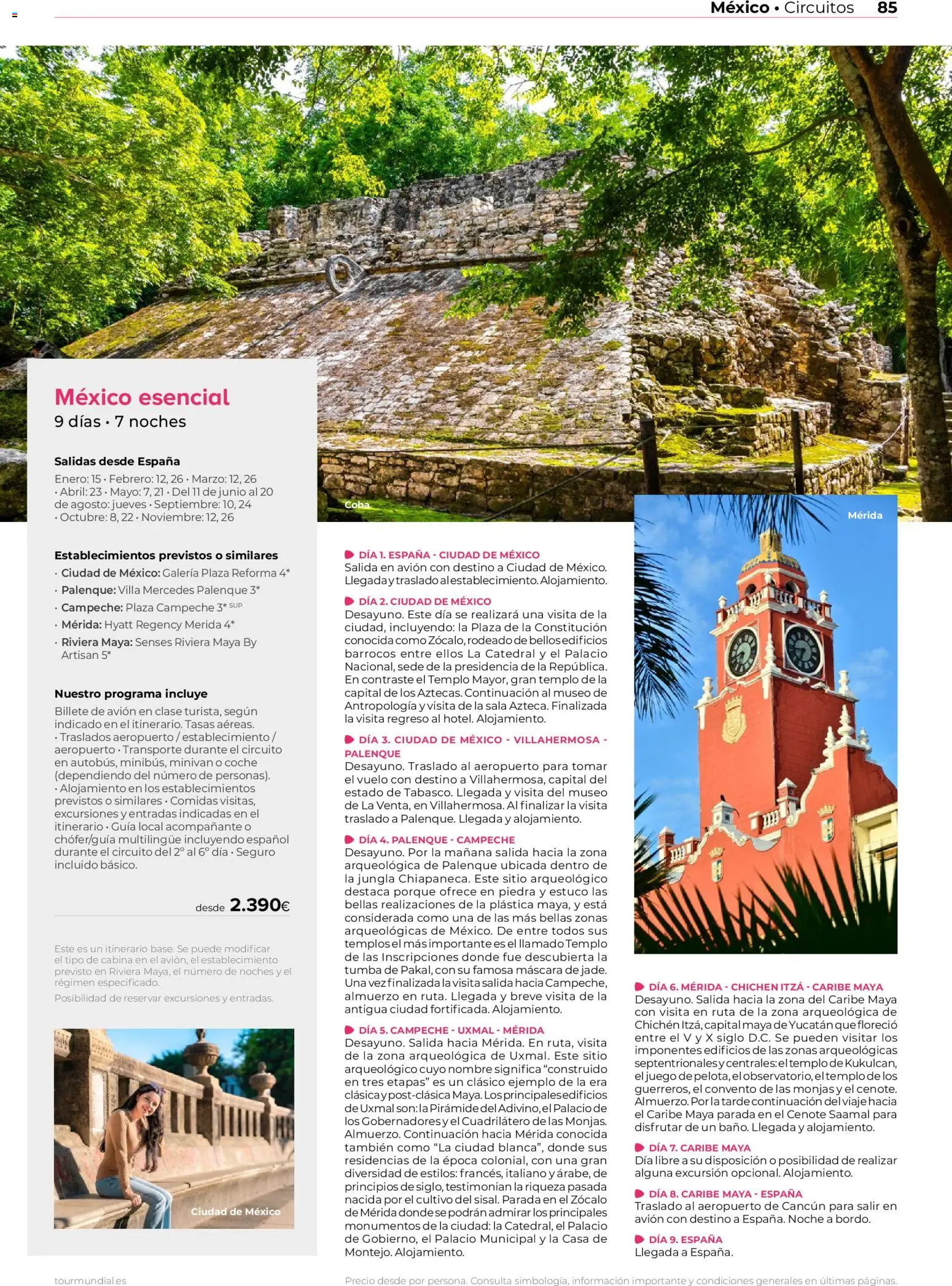 Viajes El Corte Inglés Norteamérica y Caribe │ válido desde el 01/01/2026 | Página: 85 | Productos: Máscara
