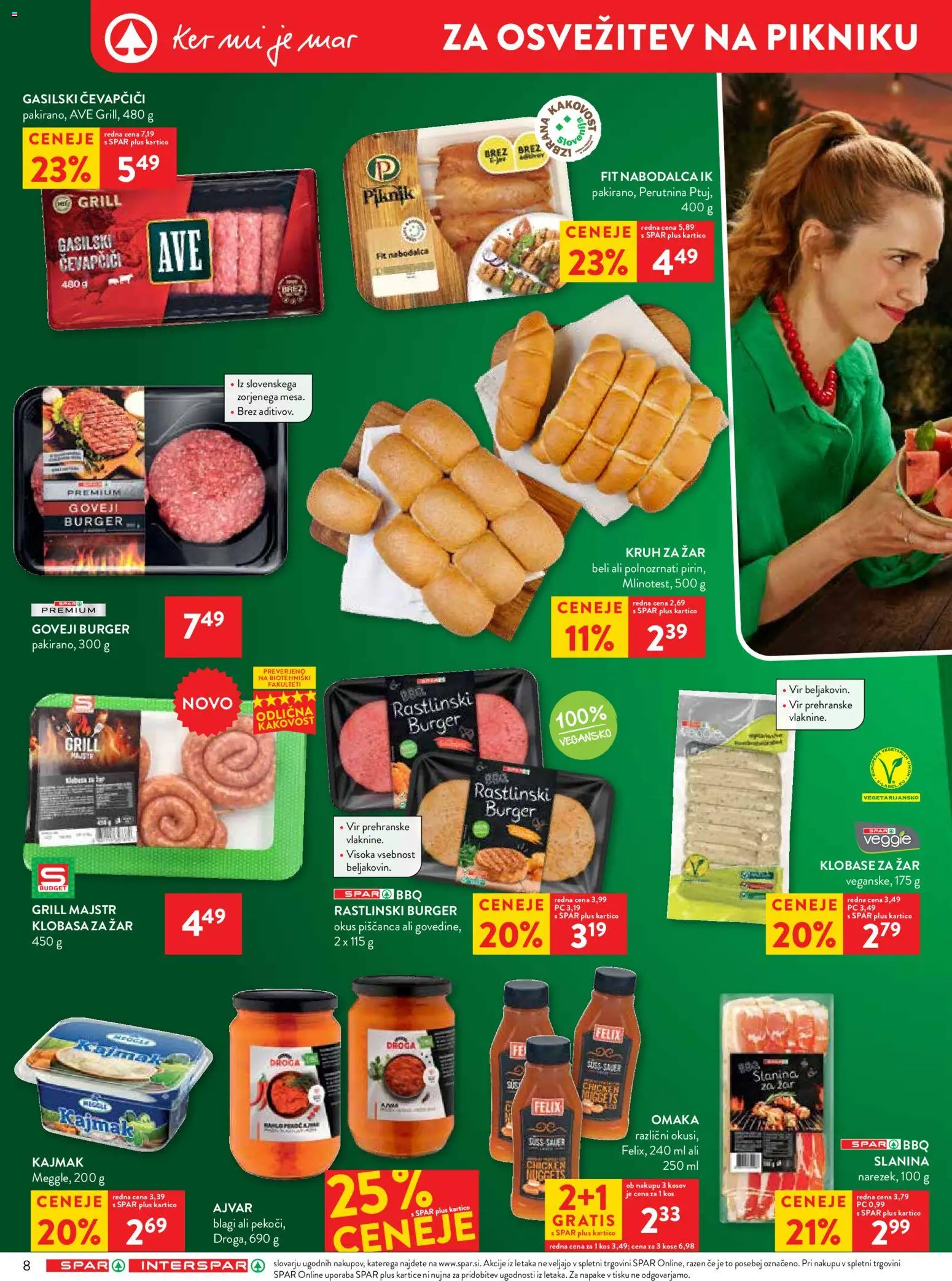 Novi Spar katalog ponudbe – veljaven od 16.07.2026 | Stran: 10 | Izdelki: Zar, Kos, Omaka, Klobase