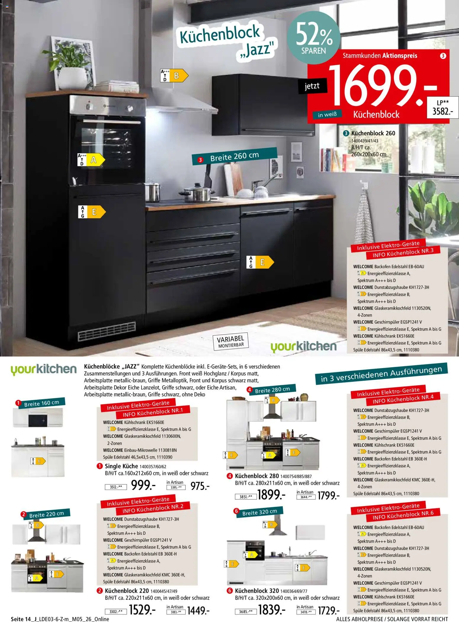 Zurbrüggen Prospekt 	 – gültig ab 28.03.2026 | Seite: 38 | Produkte: Geschirrspüler, Küchenblock, Küche, Kühlschrank