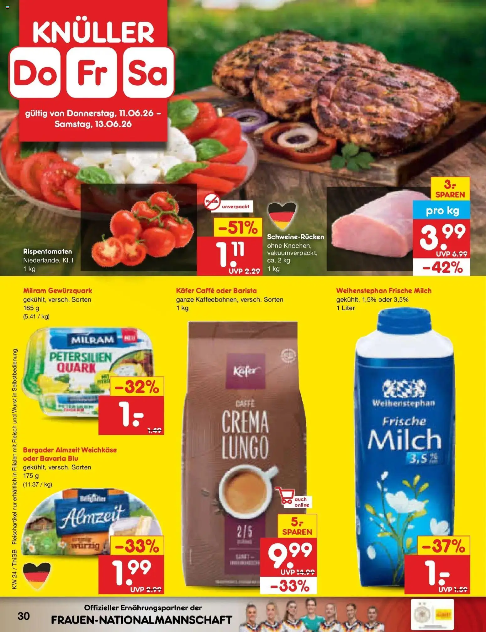 Netto Marken-Discount Prospekt Pirna – gültig ab 08.06.2026 | Seite: 48 | Produkte: Quark, Milch, Milram, Wurst
