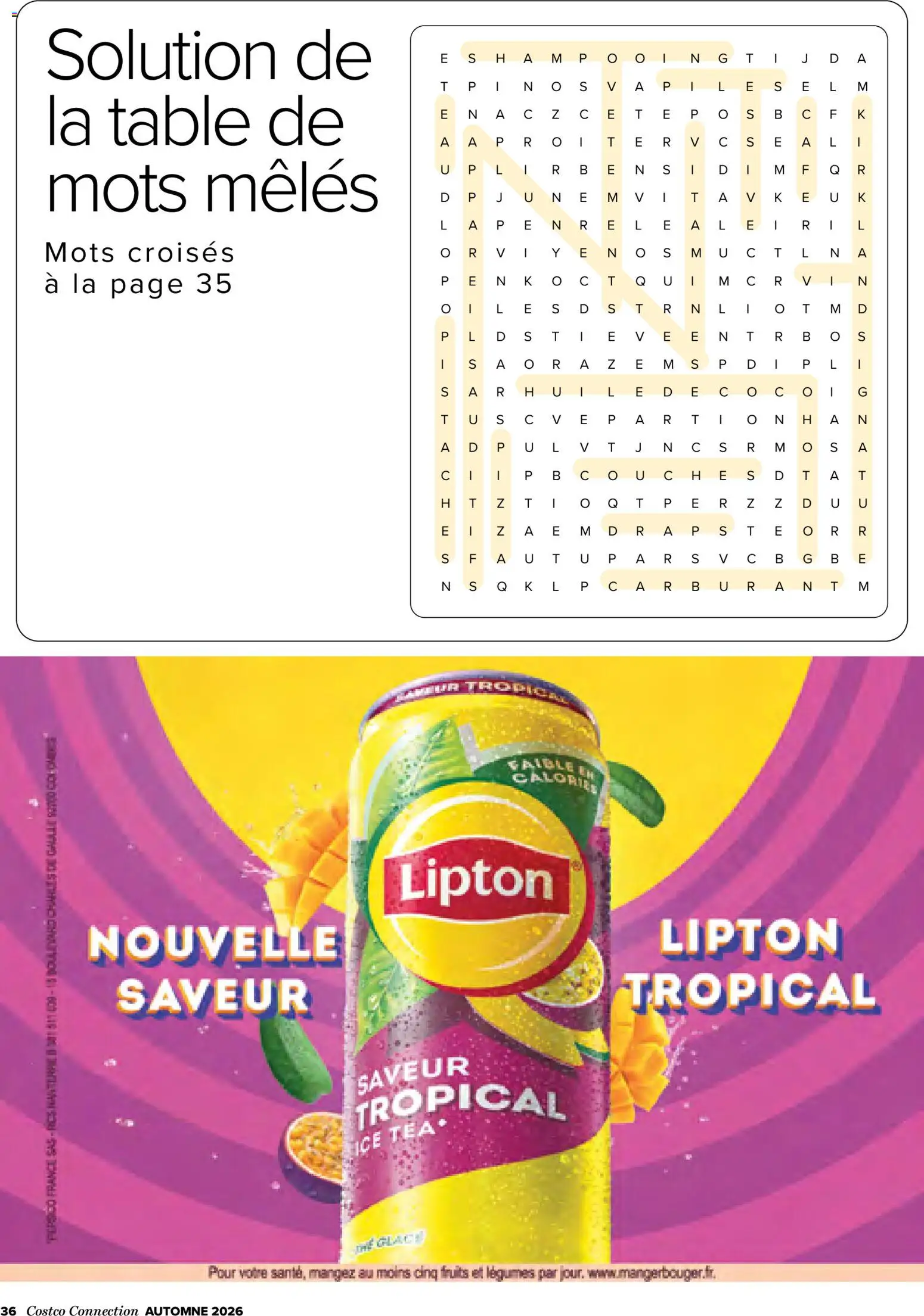 {H1} | Page: 36 | Produits: Glace, Fruits, Table