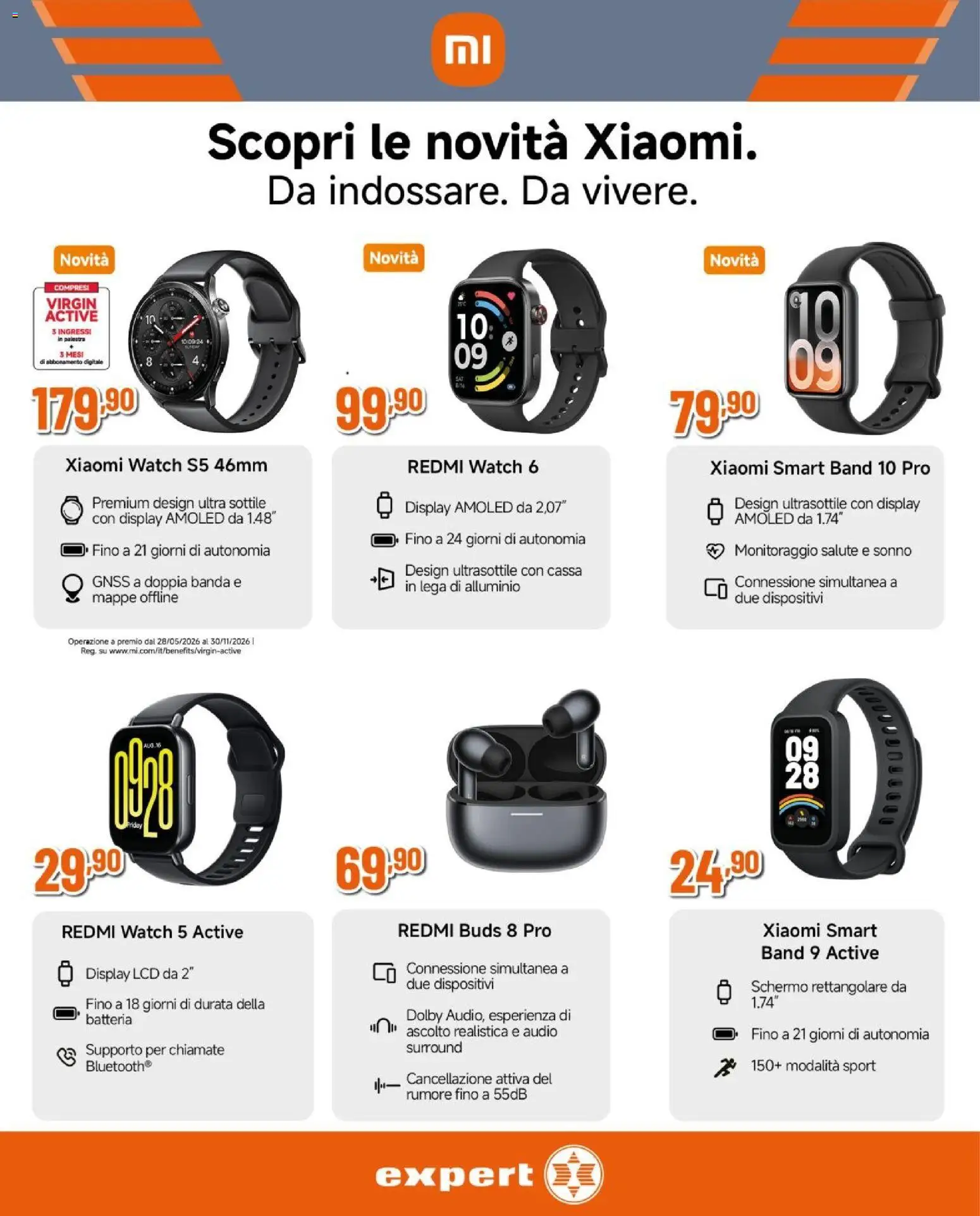 Volantino Expert del 04.06.2026 | Pagina: 5 | Prodotti: Xiaomi, Schermo, Audio, Batteria