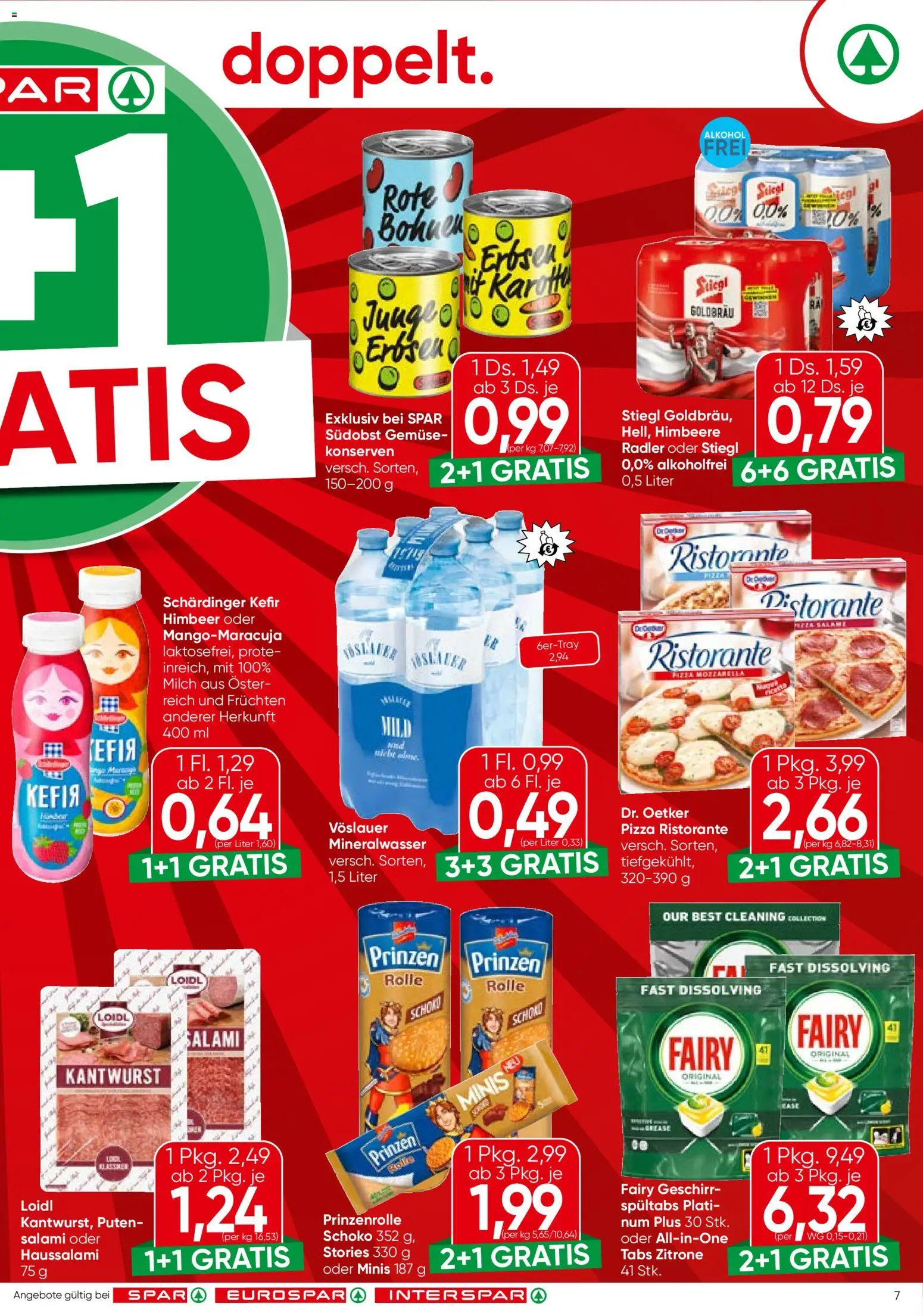 Spar Flugblatt - Steiermark gültig ab 25.06.2026 | Seite: 7 | Produkte: Karotte, Zitrone, Erbsen, Milch