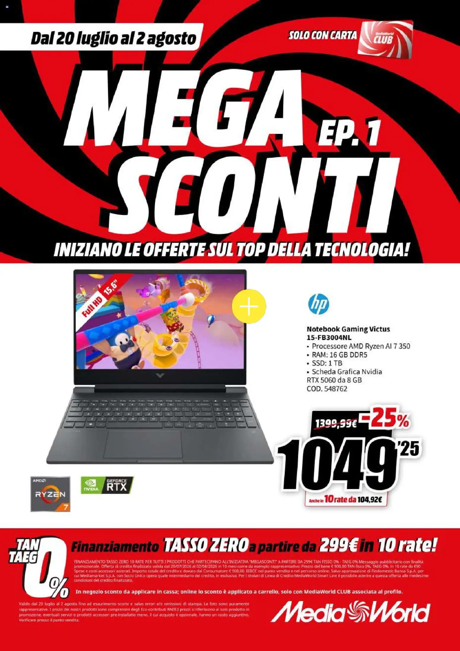 Volantino Media World del 20/07/2026 | Pagina: 33