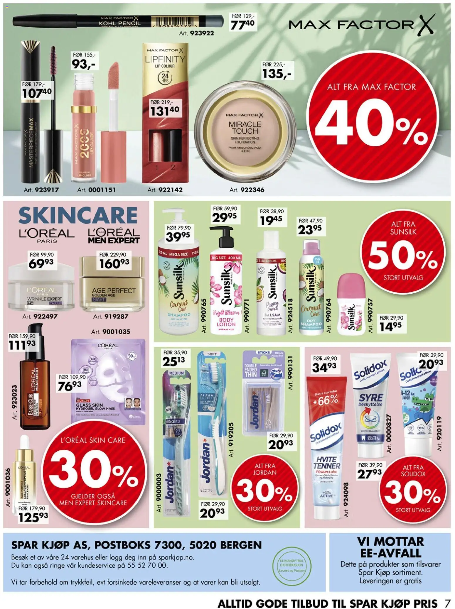 {H1} | Side: 7 | Produkter: Lip, Body, Mascara, Shampoo