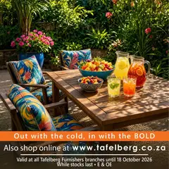 Tafelberg Furnishers specials catalogue – valid from 08/10/2026