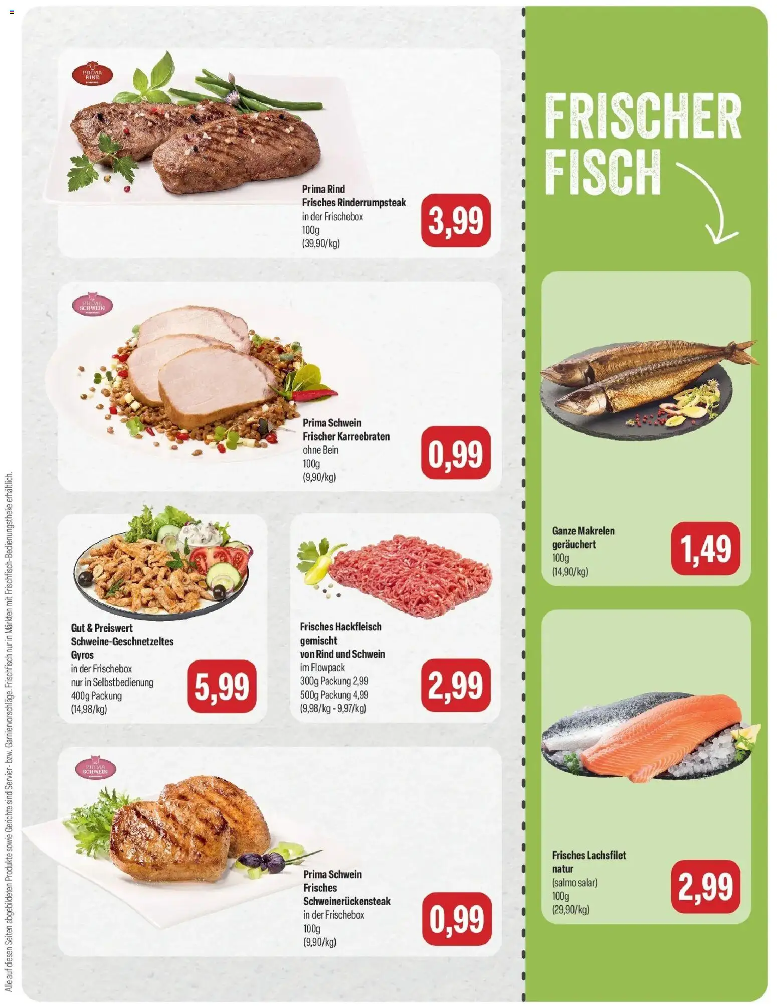 Feneberg Aktuelle Angebote (ab 24.09.2026) zum Blättern | Seite: 3 | Produkte: Fisch, Gyros, Gerichte, Hackfleisch