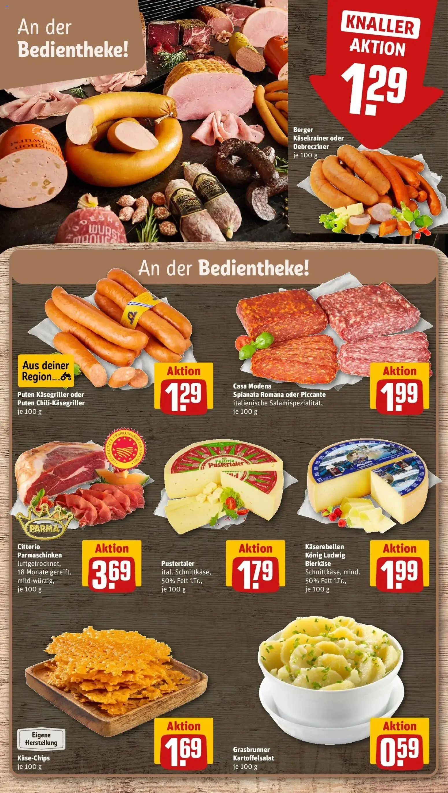 REWE Prospekt ab 17.08.2026 zum Blättern » Angebote | Seite: 13 | Produkte: Käsekrainer, Wurst