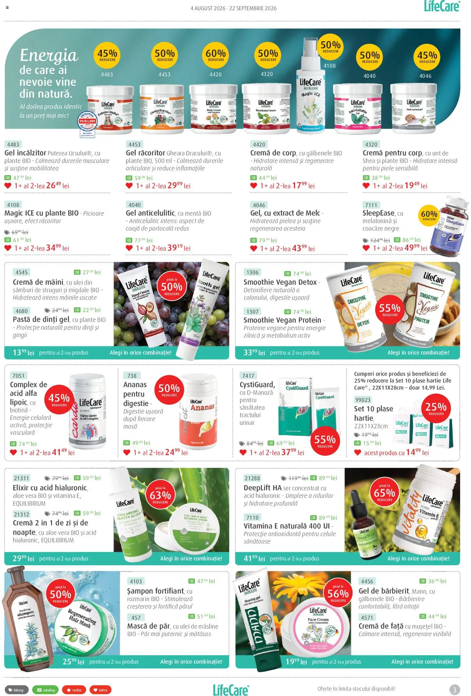Noul catalog Life Care – valabil de la 04.08.2026 | Pagină: 3