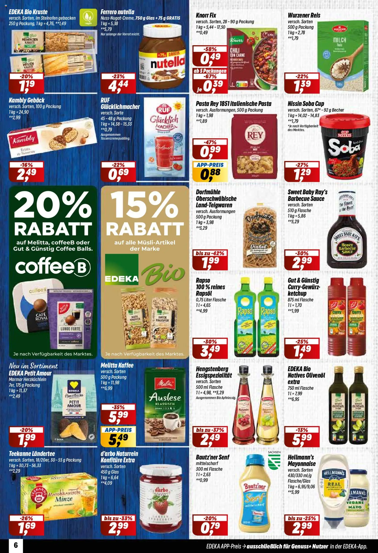 Simmel Prospekt – gültig ab 06.07.2026 | Seite: 6 | Produkte: Kaffee, Knorr, Mayonnaise, Ketchup