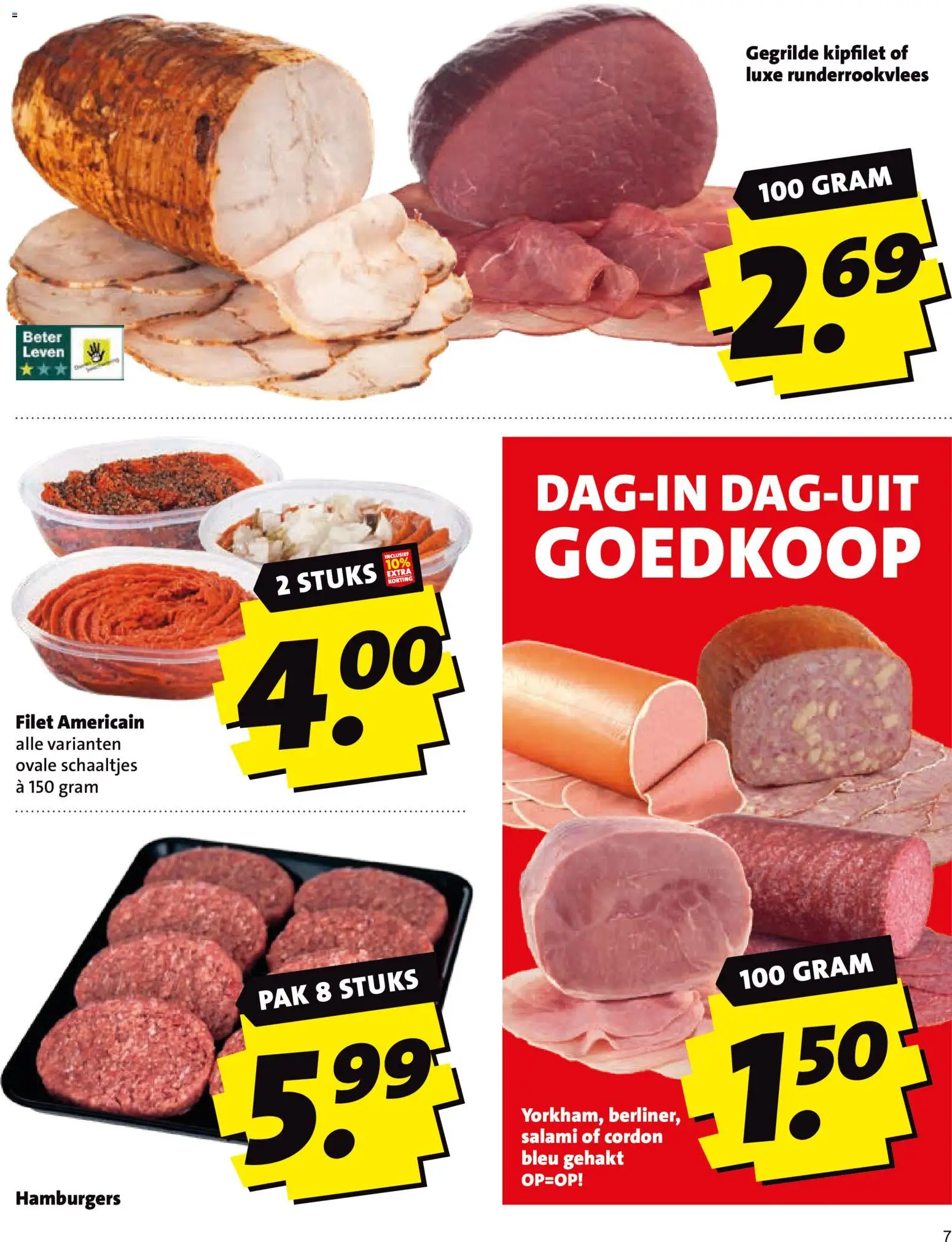 {H1} | Pagina: 7 | Producten: Salami, Gehakt, Filet