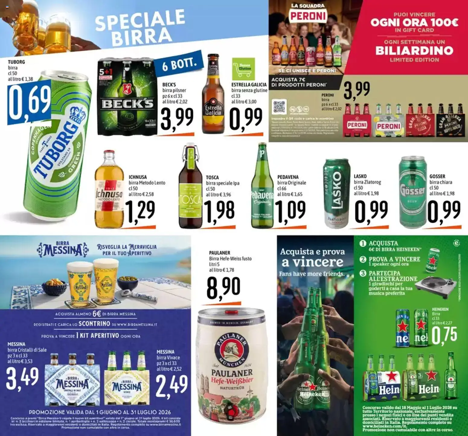 Volantino Emisfero del 11.06.2026 | Pagina: 9 | Prodotti: Birra, Sale, Speaker, Aperitivo