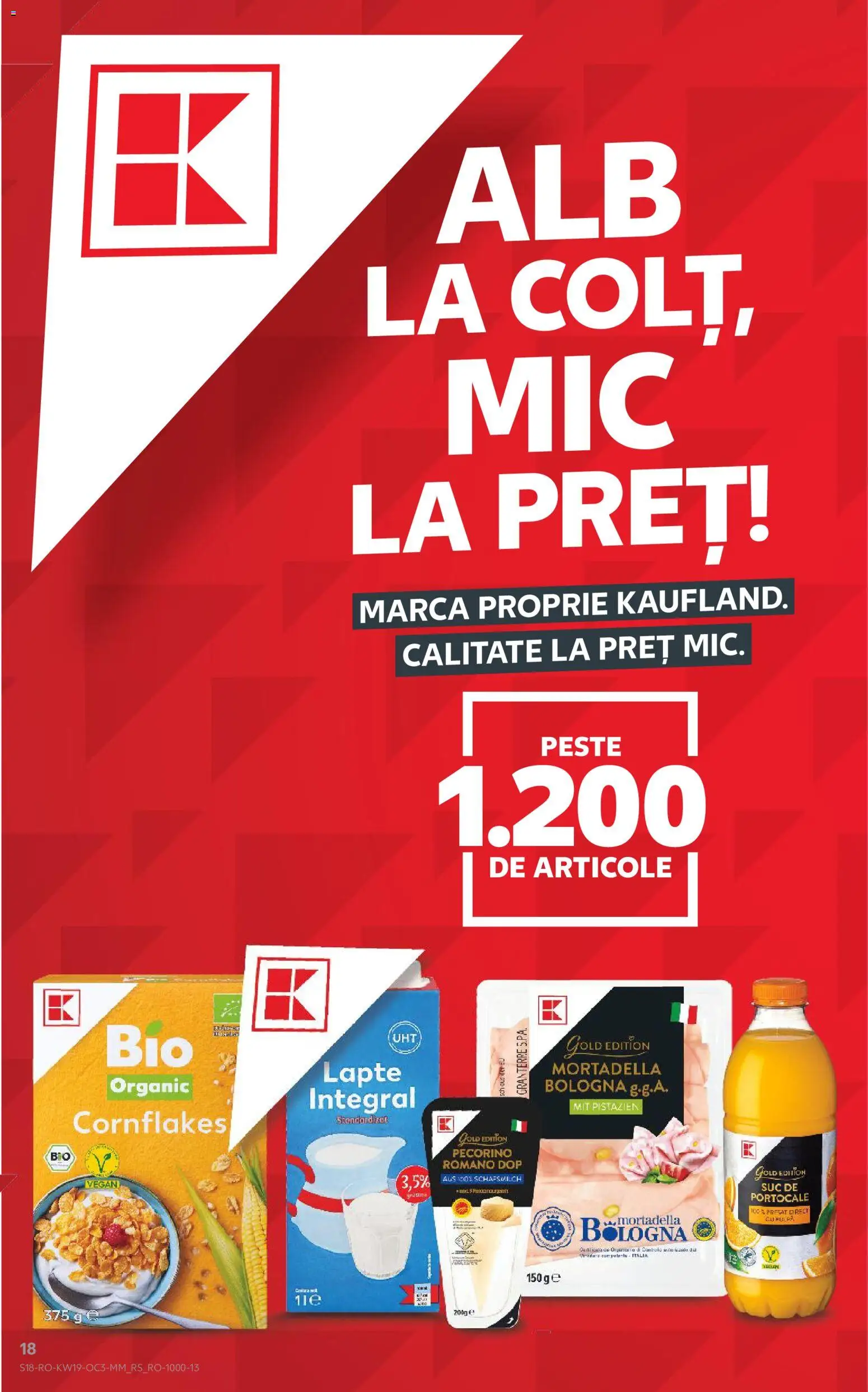 Kaufland RO akciós ujság - amely érvényes a következő dátumtól: 06.05.2026 | Oldal: 18 | Termékek: Pecorino, Mortadella