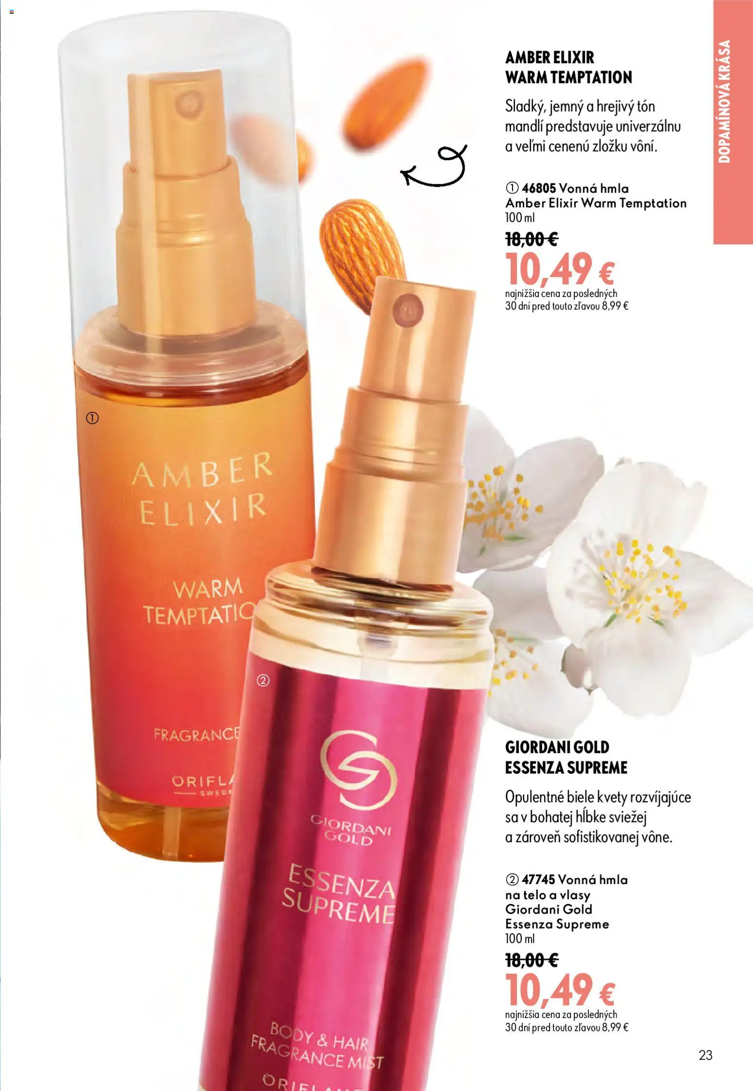 Nové Oriflame akcie – leták je platný od 29.07.2026 | Strana: 23 | Produkty: Kvety