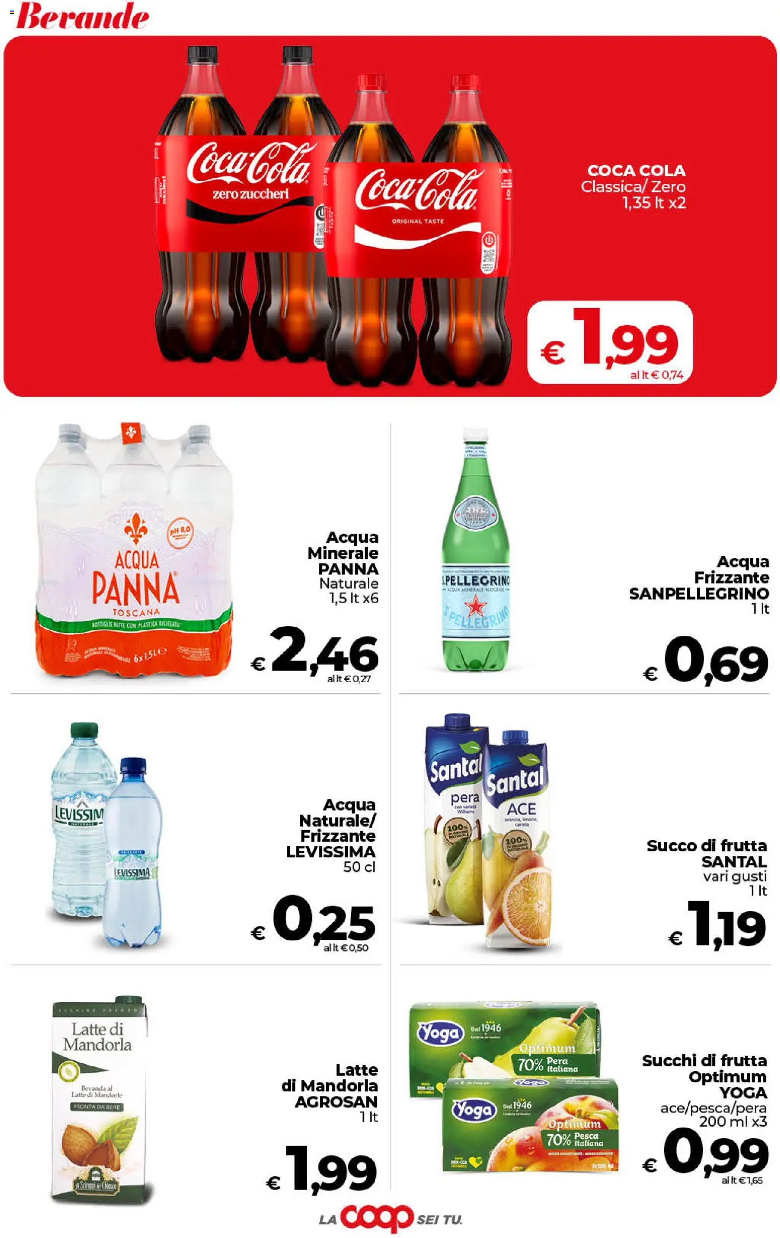 Volantino COOP del 11/08/2026 | Pagina: 36 | Prodotti: Succo, Mandorle, Pera, Succo di frutta