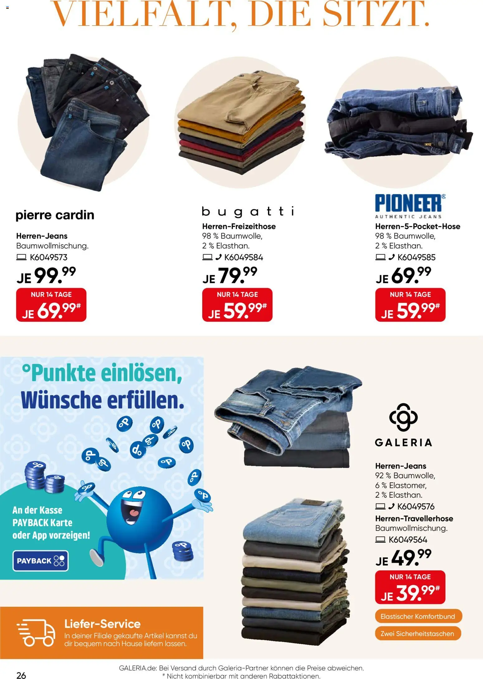 Galeria Karstadt Kaufhof Prospekt – gültig ab 02.09.2026 | Seite: 26 | Produkte: Jeans