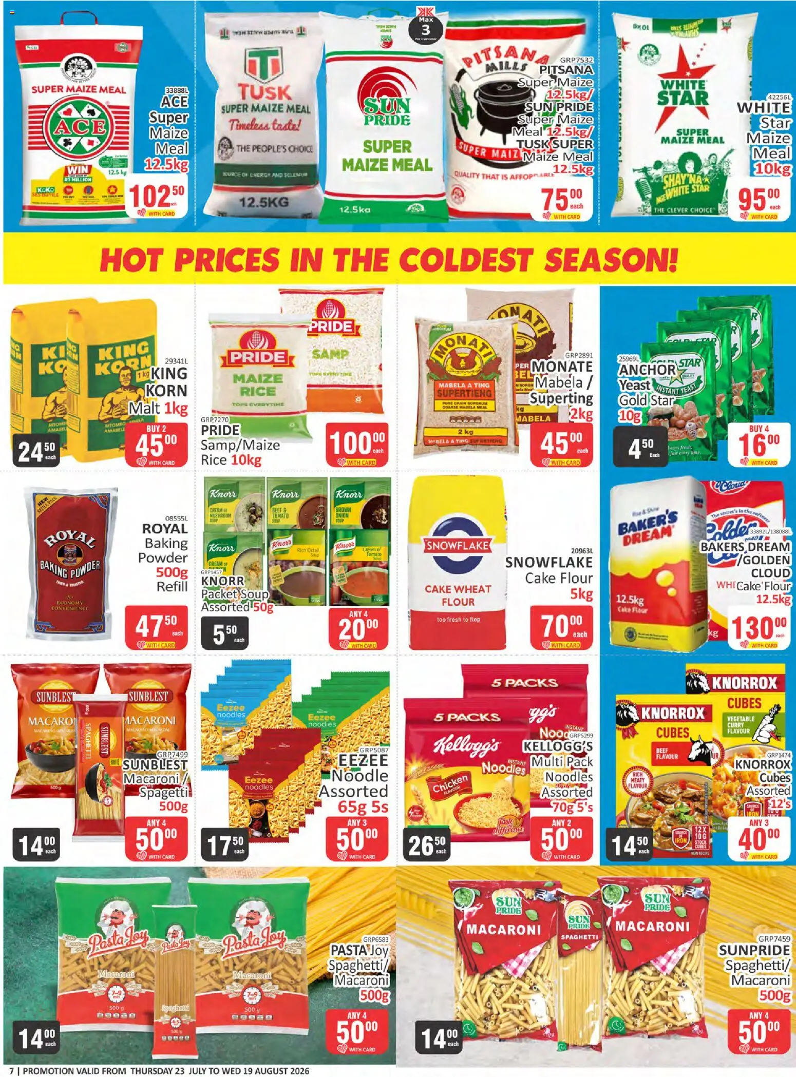 New KIT KAT Cash & Carry catalogue – valid from 23/07/2026 | Page: 7 | Products: Flour, Chicken, Rice, Pasta