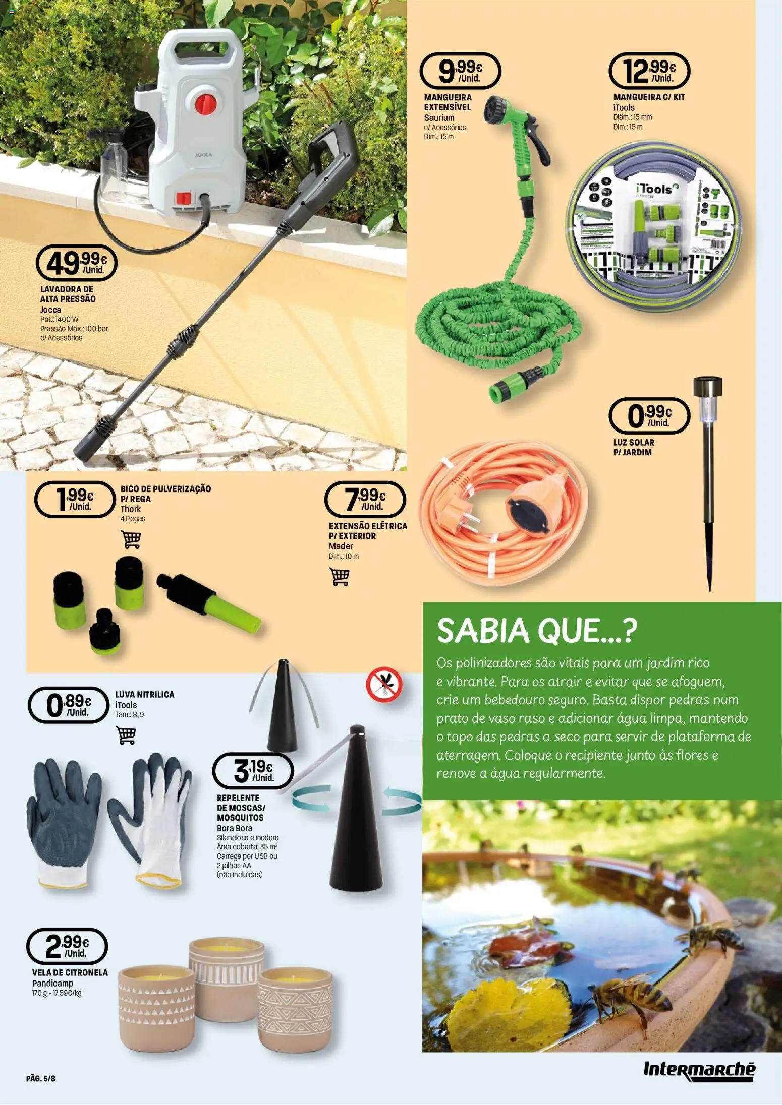 Intermarché Folheto Contact │ válido de 07.05.2026 | Página: 5 | Produtos: Agua, USB, Extensão elétrica, Repelente