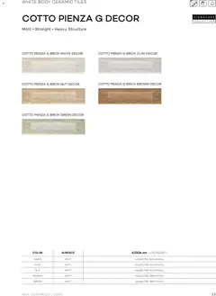 Preview of Rak Ceramics catalogue Bricks and More valid from 10 Jun, 2026 | Page: 23 | Products: Ντουλάπι τηλεόρασης