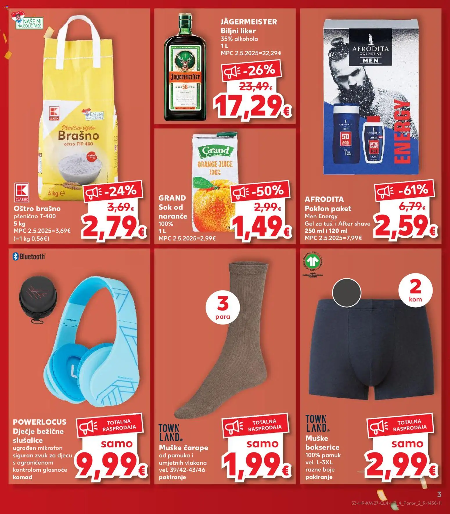 Kaufland HR akciós ujság - amely érvényes a következő dátumtól: 2026.07.01. | Oldal: 3 | Termékek: Jägermeister, Mikrofon