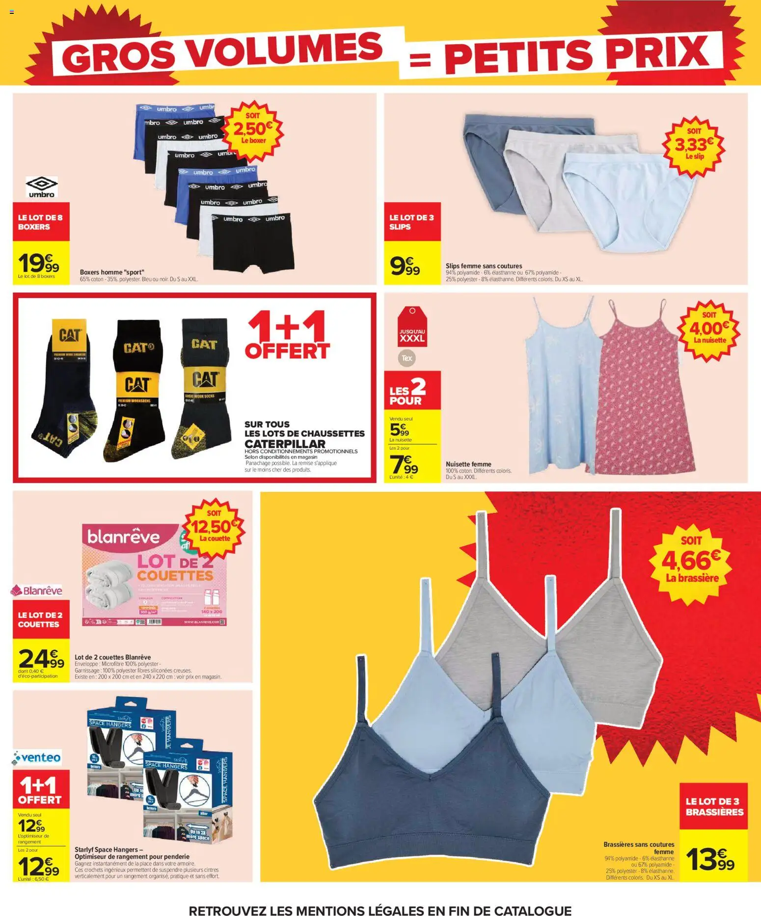 {H1} | Page: 35 | Produits: Enveloppe, La couette, Slips, Couette