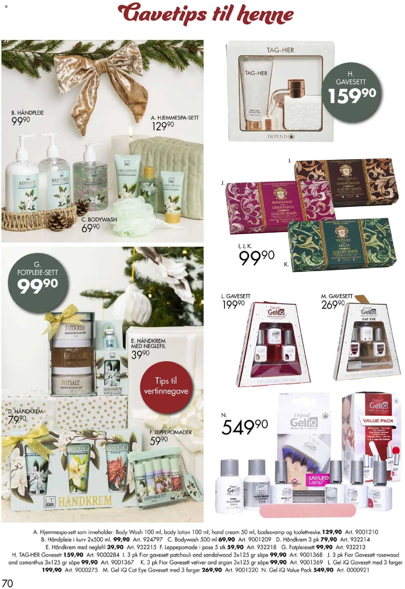 {H1} | Side: 70 | Produkter: Såpe, Håndsåpe, And, Kurv
