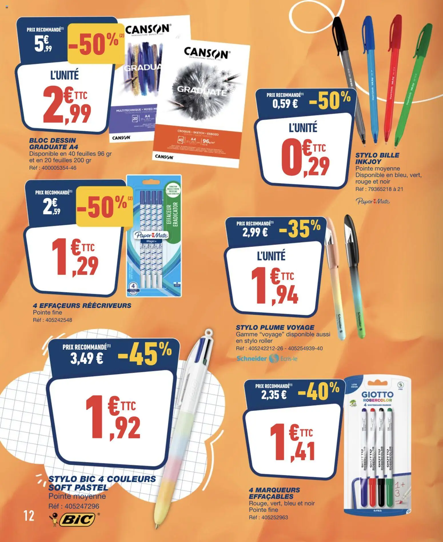 {H1} | Page: 12 | Produits: Stylo, Stylo plume