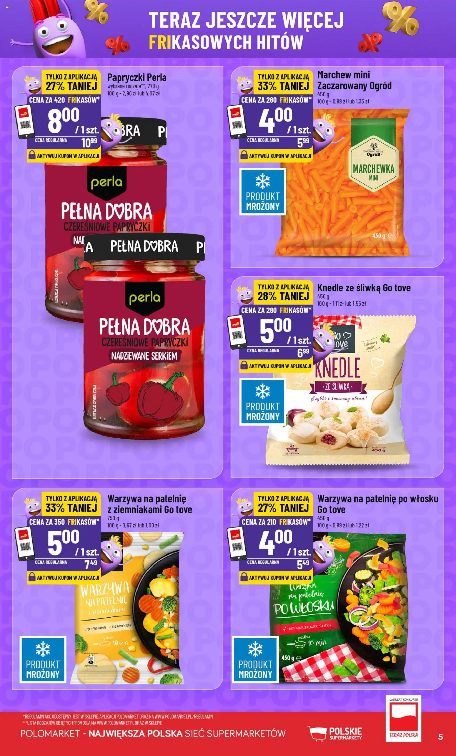POLOmarket gazetka - Frikasowe Hity od 20.05.2026 | Strona: 5 | Produkty: Warzywa na patelnie, Patelnie, Marchewka, Patelnia