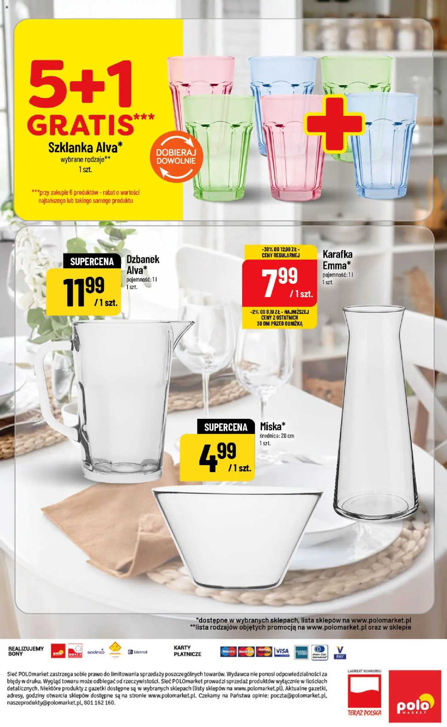 Nowa POLOmarket gazetka od jutra 09.09.2026 | Strona: 6 | Produkty: Szklanka, Dzbanek