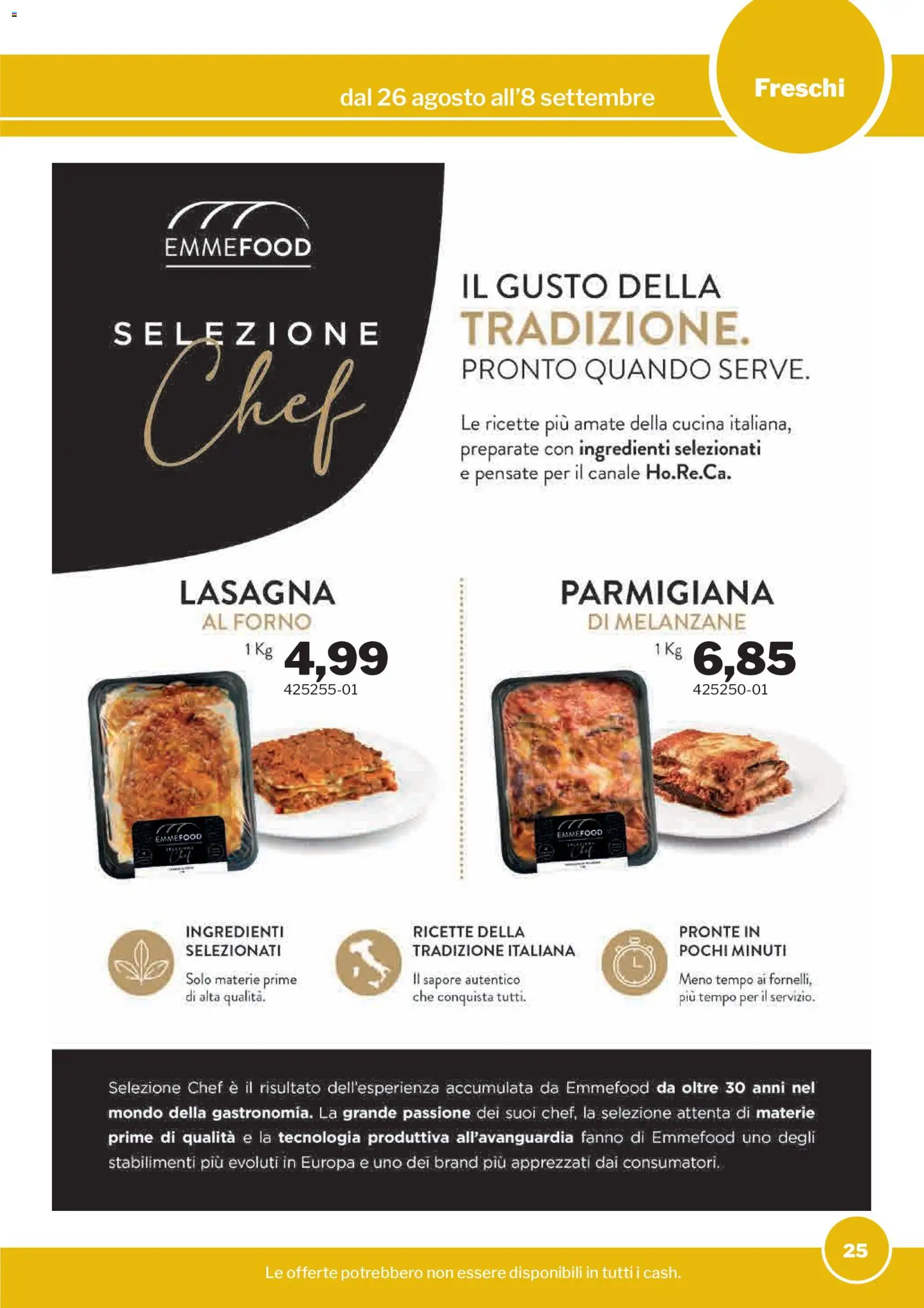 Volantino Sogegross del 26/08/2026 | Pagina: 25 | Prodotti: Lasagna, Melanzane, Ingredienti, Forno