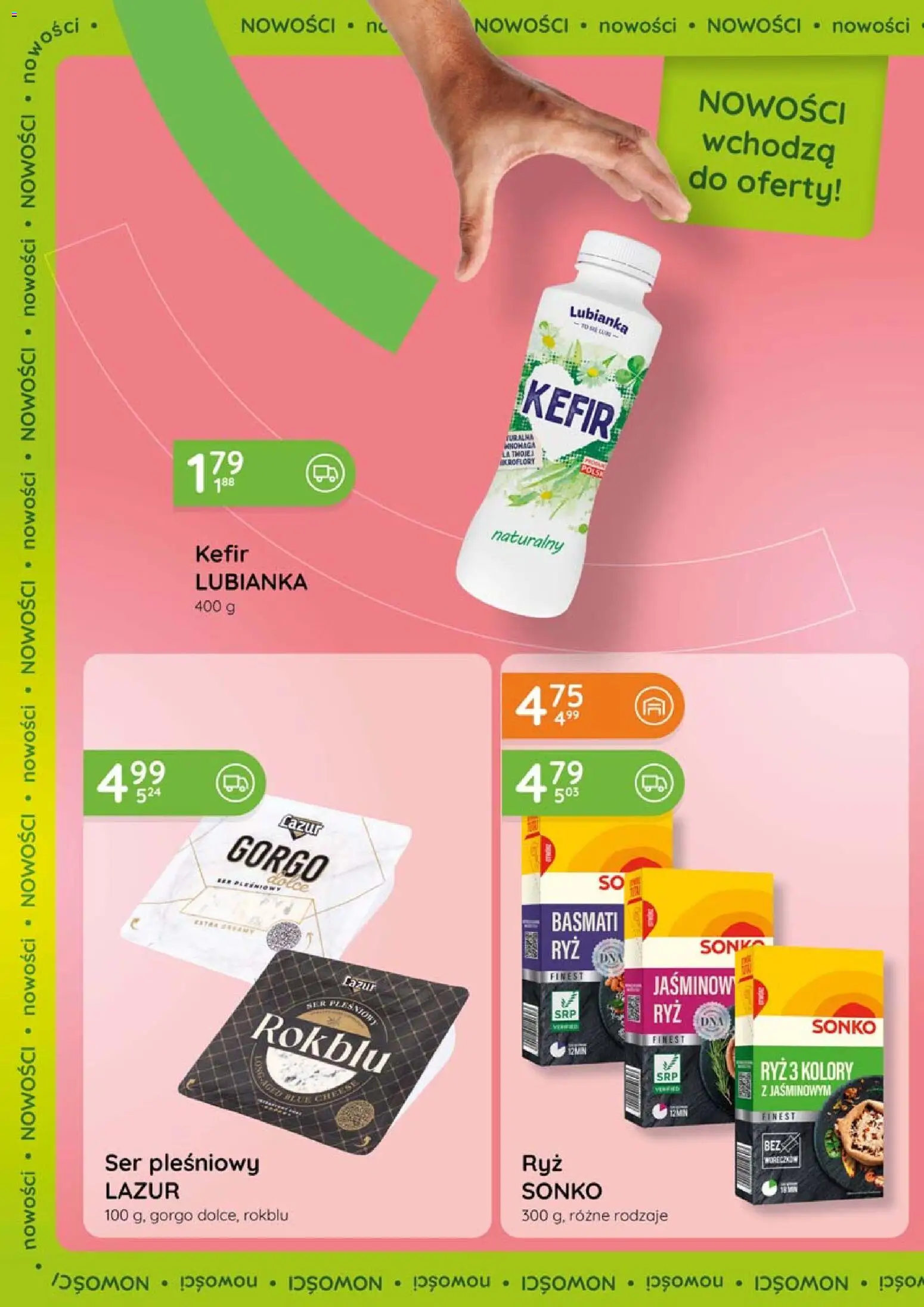 Eurocash gazetka od 20.08.2026 | Strona: 18 | Produkty: Ser pleśniowy, Kefir, Ser pleśniowy lazur, Ser