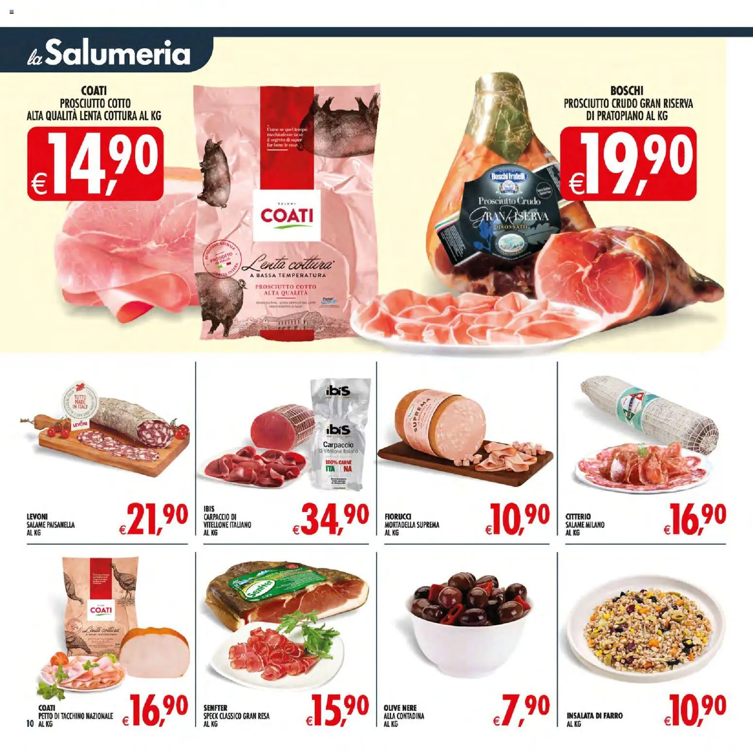 Volantino Decò del 30/06/2026 | Pagina: 14 | Prodotti: Prosciutto Cotto, Salame, Tacchino, Mortadella