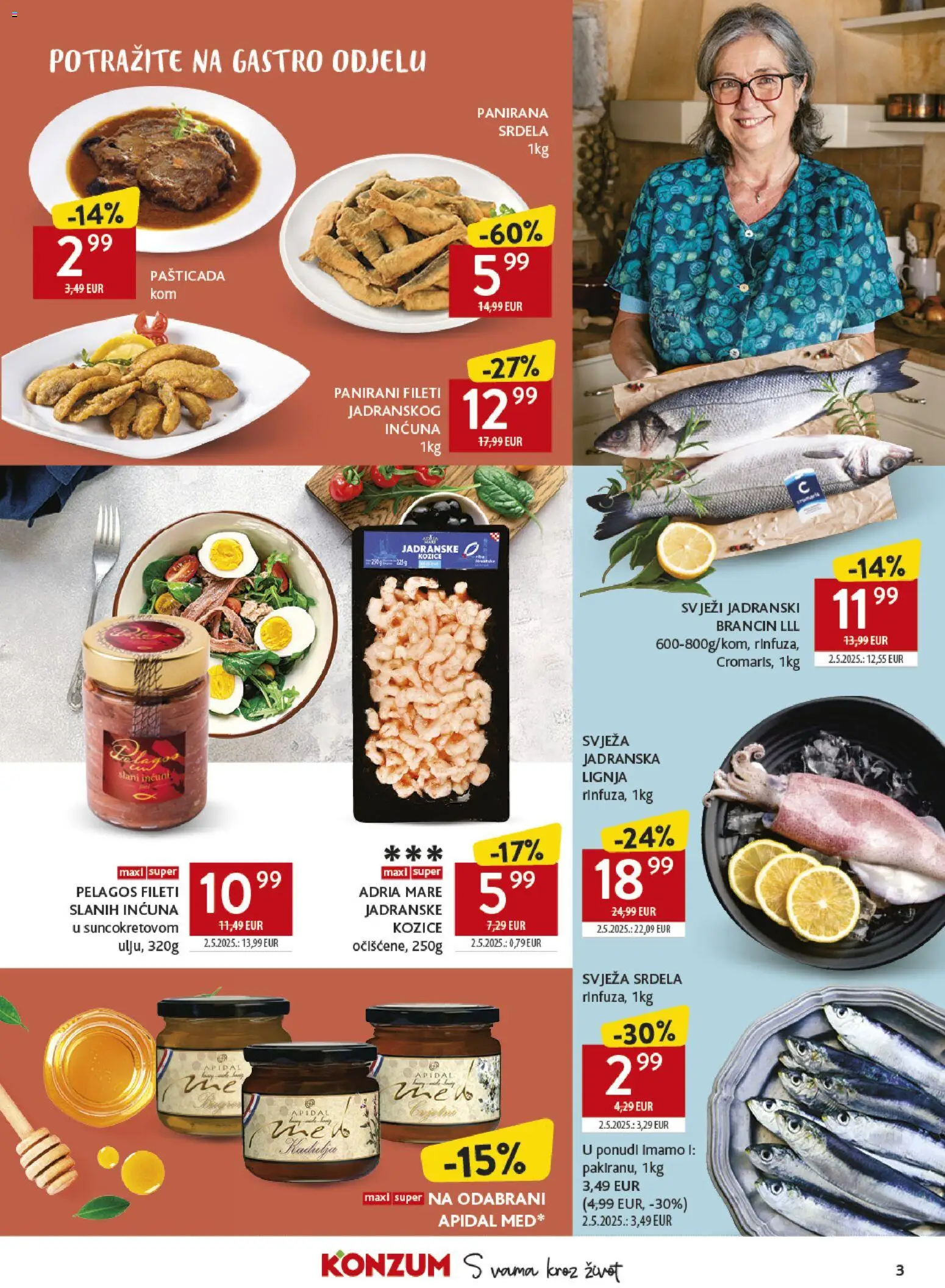 Konzum HR akciós ujság - amely érvényes a következő dátumtól: 2026.10.26. | Oldal: 3