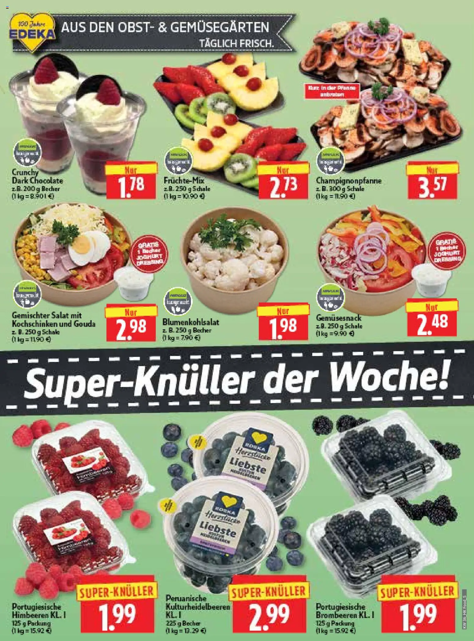 HERKULES Prospekt – gültig ab 31.08.2026 | Seite: 5 | Produkte: Himbeeren, Gouda, Obst, Salat