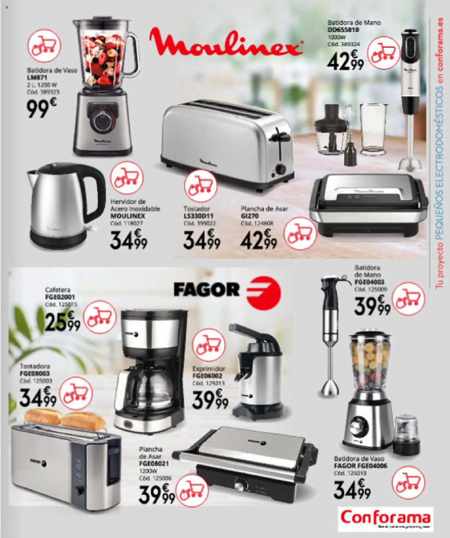 Conforama folleto │ válido desde el 16.04.2026 | Página: 113 | Productos: Cafetera, Batidora, Exprimidor, Tostador