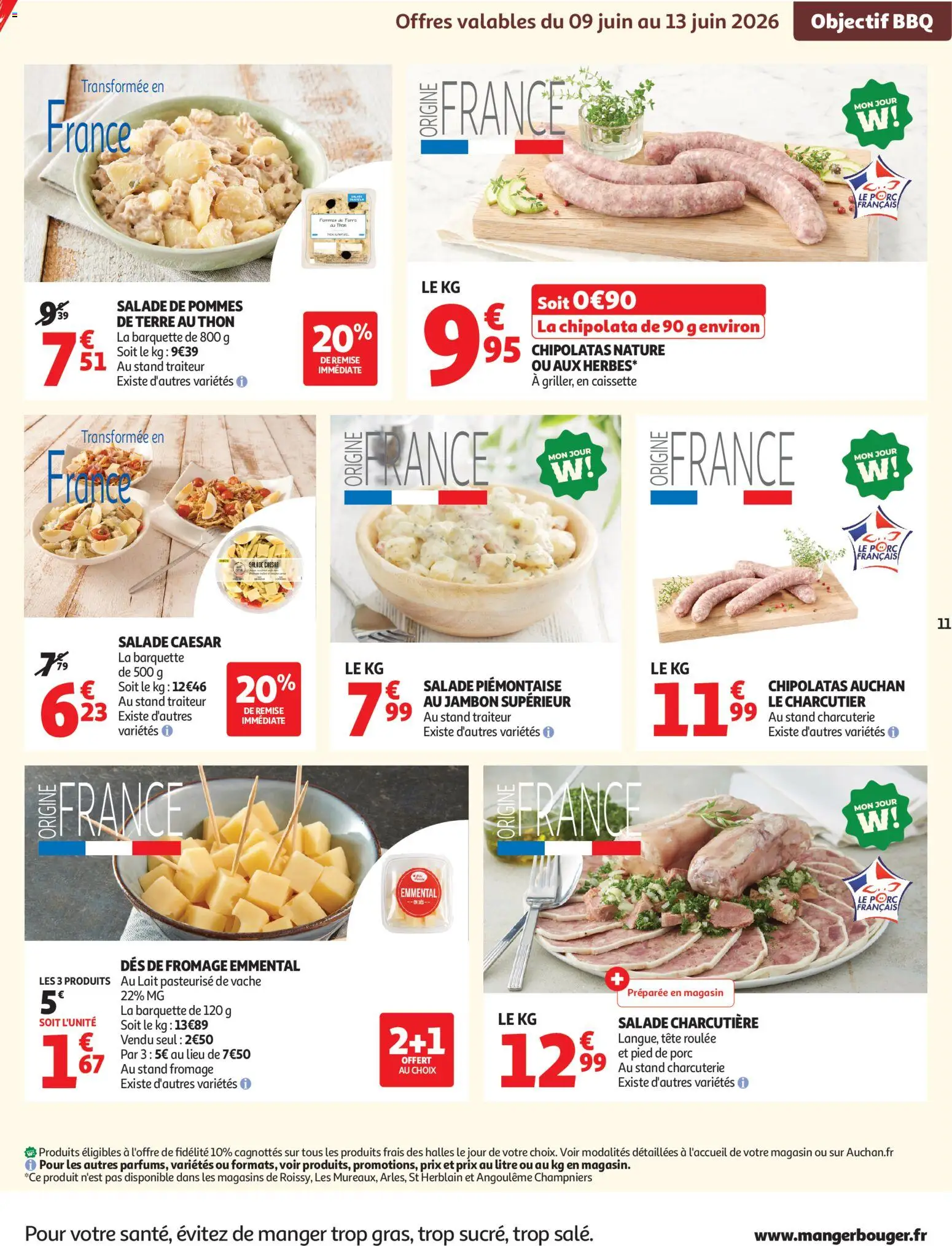 {H1} | Pagina: 15 | Producten: Chipolata, Salade, La
