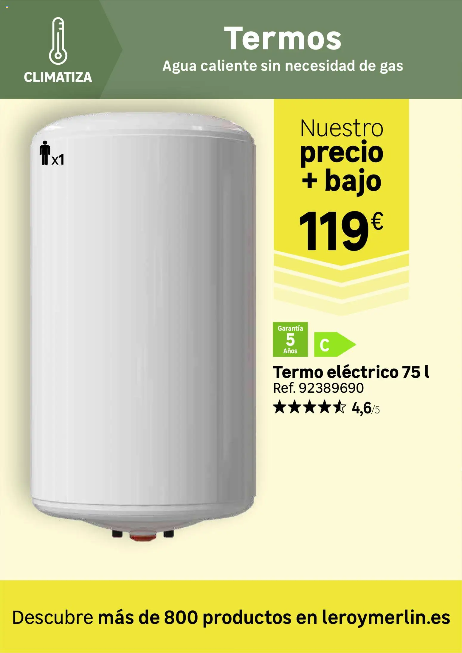 Leroy Merlin Calor en casa y mucho ahorro │ válido desde el 20/10/2026 | Página: 120 | Productos: Agua
