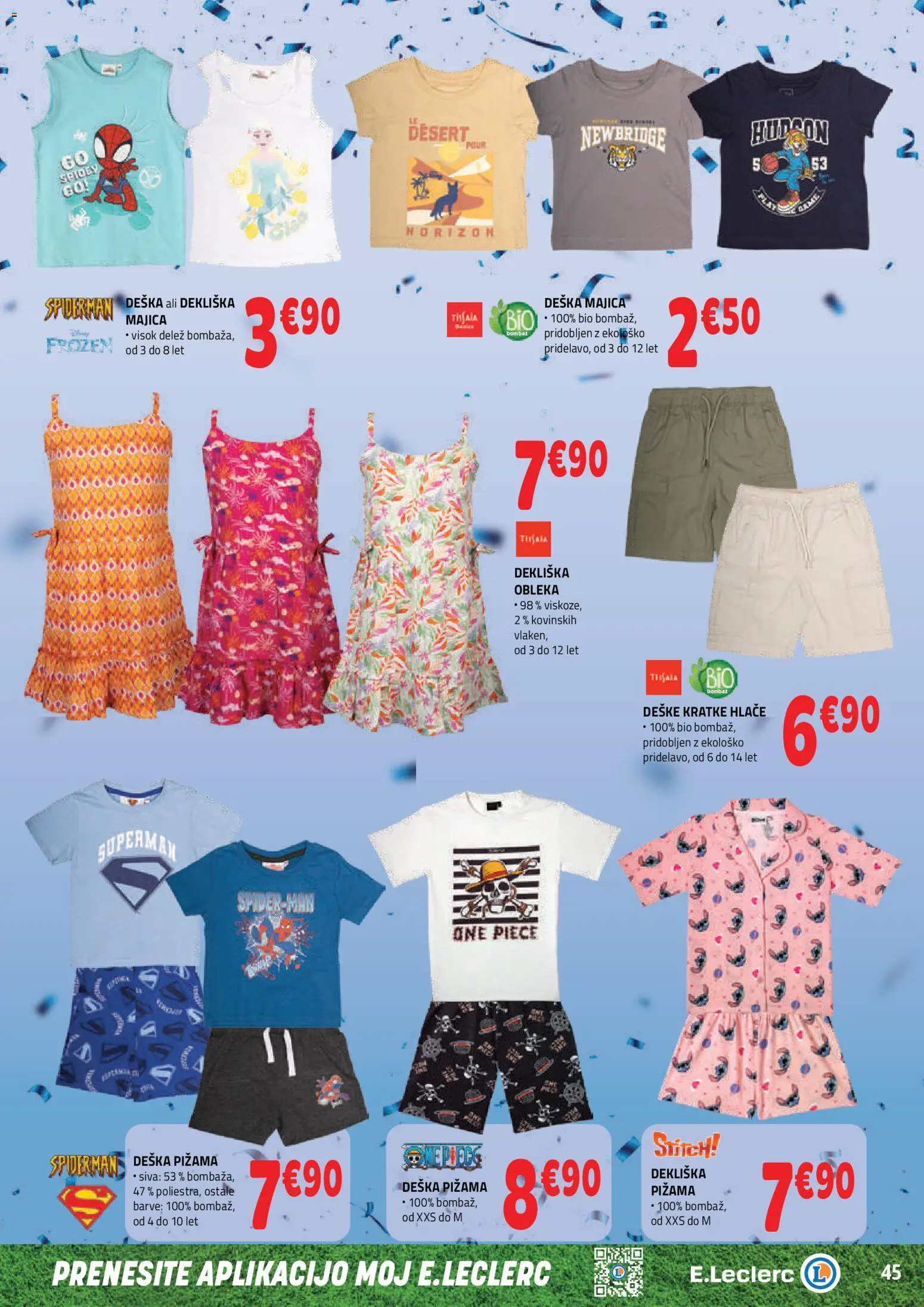 Novi E.leclerc katalog ponudbe – veljaven od 03.06.2026 | Stran: 5 | Izdelki: Majica, Hlace, Kratke hlace, Obleka