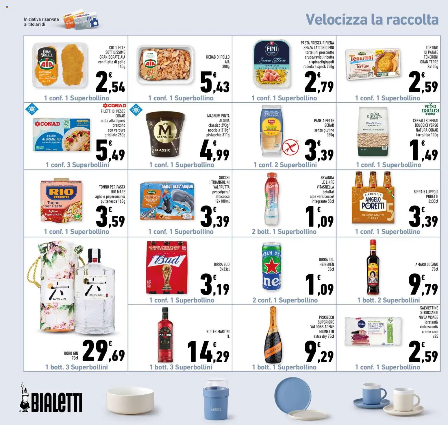 Volantino Conad del 10/08/2026 | Pagina: 20 | Prodotti: Prosciutto Crudo, Gelato, Patate, Frutta