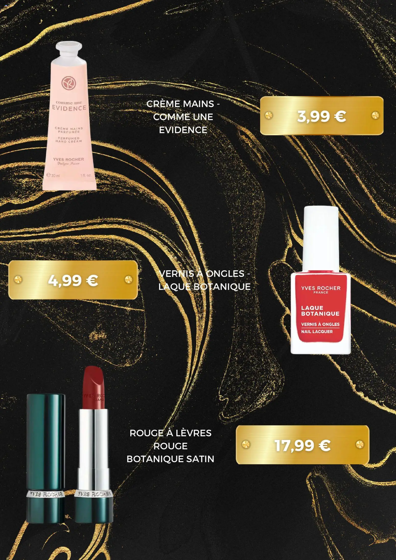 {H1} | Page: 2 | Produits: Crème mains, Rouge à lèvres, Laque, Crème
