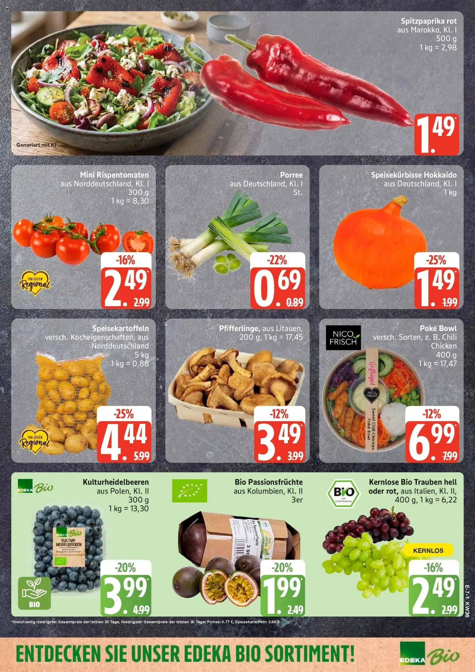 Edeka Prospekt Husum (ab 31.08.2026) » Angebote Online | Seite: 9 | Produkte: Trauben, Heidelbeeren, Chili