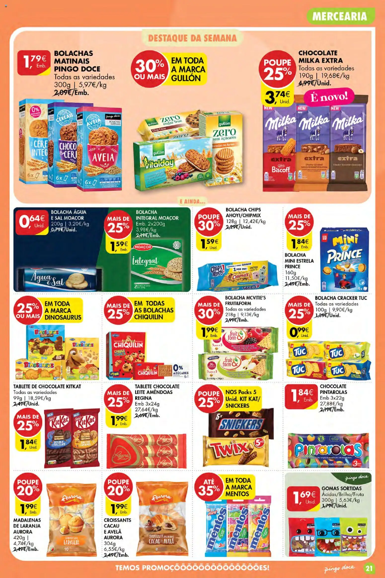 Pingo Doce Poupe Esta Semana Açores │ válido de 02/07/2026 | Página: 21 | Produtos: Agua, Forno, Bacon, Leite